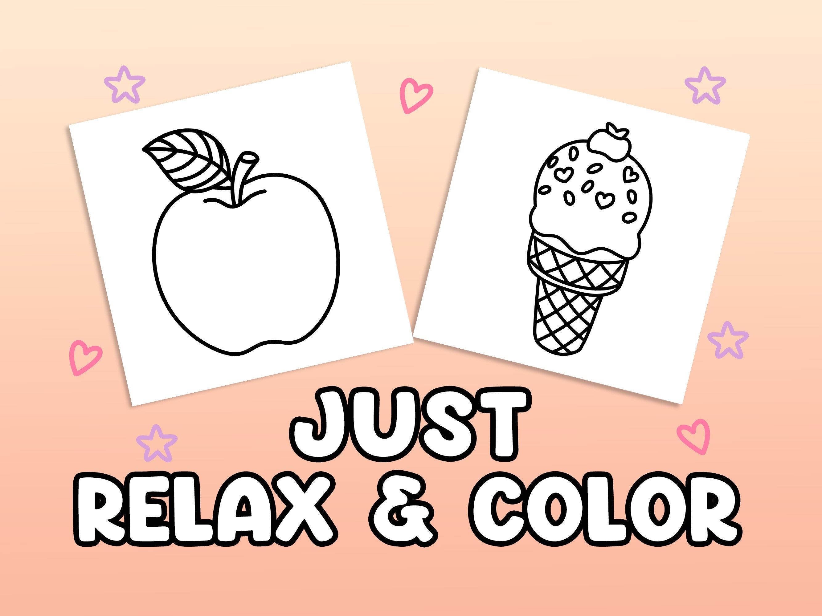 30 Bold and Easy Coloring Pages for Adults and Kids: Farmers Market ...