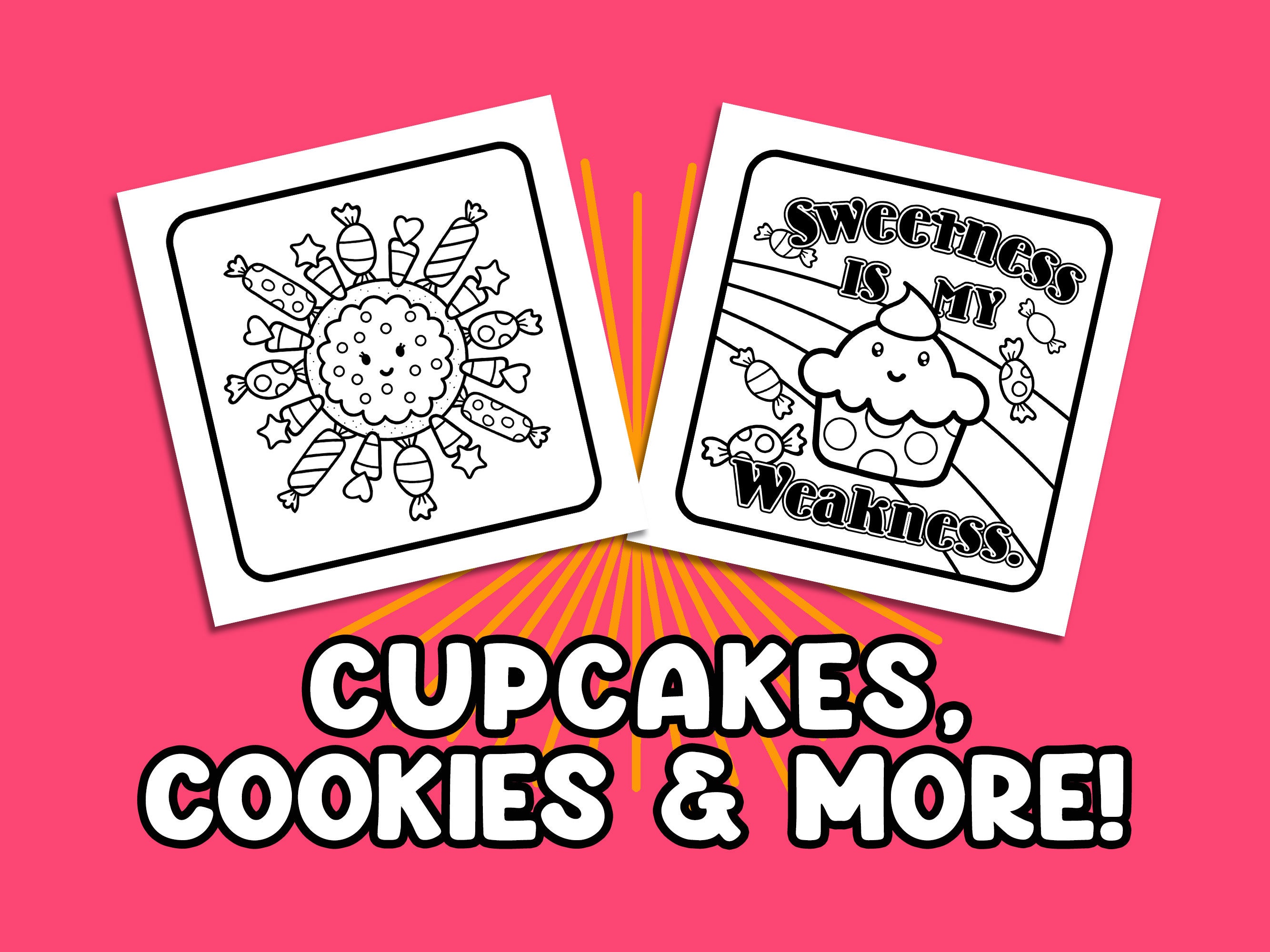 49 Bold and Easy Coloring Pages for Adults and Kids: the Sweetest ...