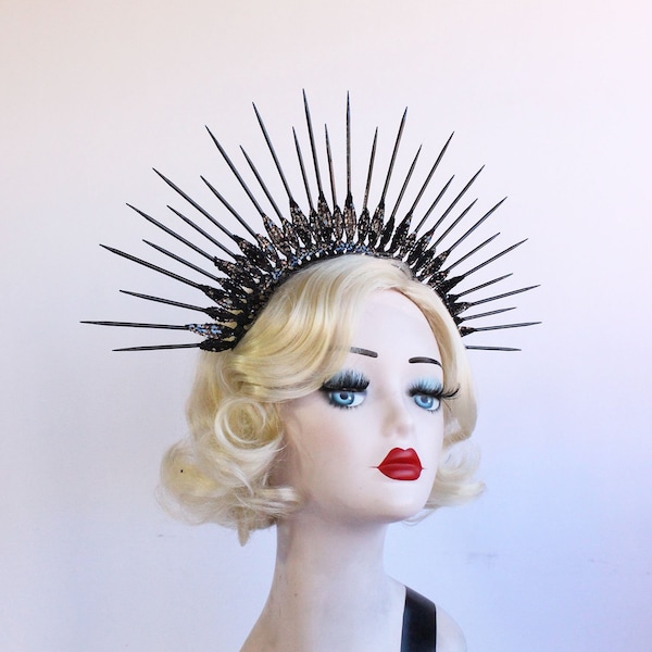 spiky crown headpiece