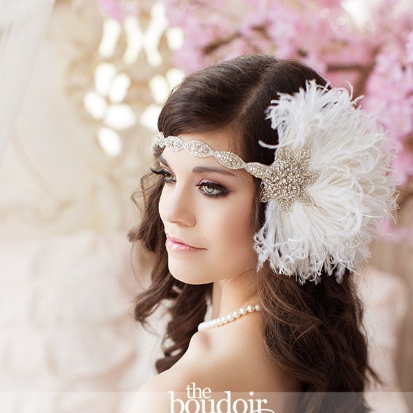 beaded flapper headpiece
