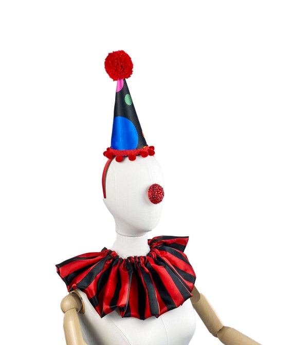 Carnaval Diable Mini chapeau Candy avec pince à cheveux Mini cylindre  Multicolore Clown Cirque Coiffe Costume Accessoires