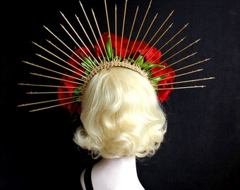 Fascia Per Capelli Con Rosa E Corona - Accessorio Compleanno Per Donne E Ragazze - 4