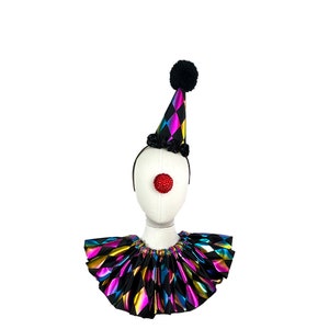 Harlequin Clown Mask Cuffs Set for Children main image 1