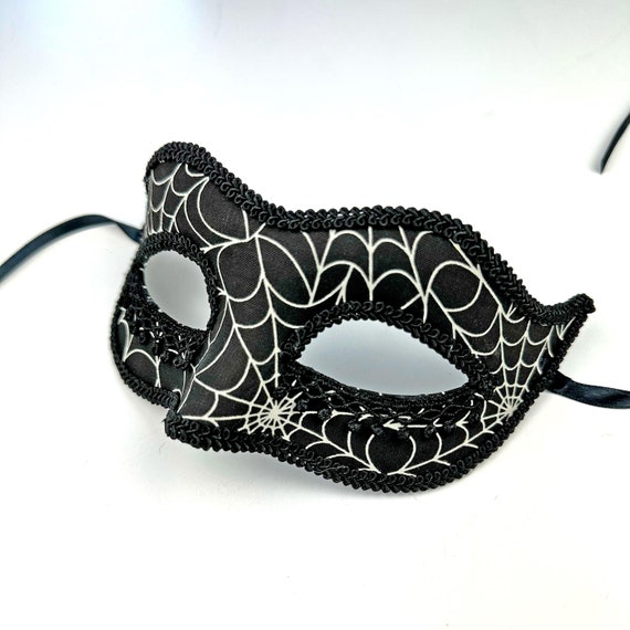 Spiderweb Mask, Masquerade Accessory, Glow in the Dark  display picture 2