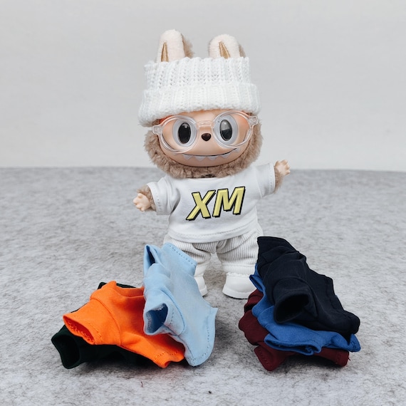 Custom Doll Shirts, Personalized 17 cm Labubu T-shirt Outfits Clothes, 10/15/17/20 cm Doll Shirts Clothes Doll Dressing Accessories