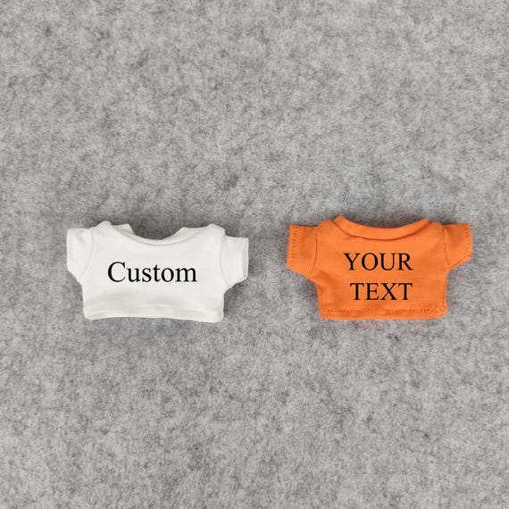 Custom Doll Shirts, Personalized 17 cm Labubu T-shirt Outfits Clothes, 10/15/17/20 cm Doll Shirts Clothes Doll Dressing Accessories