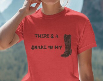 Movie quote shirt, toy cowboy shirt, snake in my boot, pop culture t-shirt, cartoon character