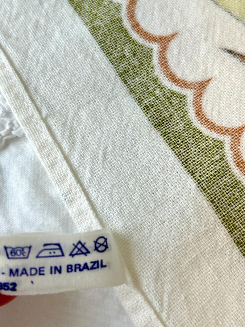 Vintage Colourful Retro Tea Towels Made In Brazil Strawberries, Pears, Tomatoes image 12