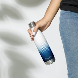 RVS thermosfles "cool blue"
