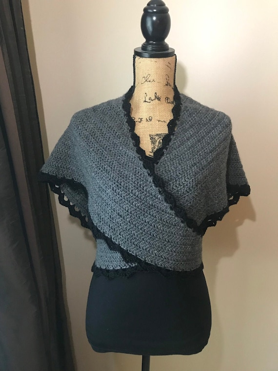 Crochet Sontag Wool Sontag Wool Shawl Civil War Shawl Etsy