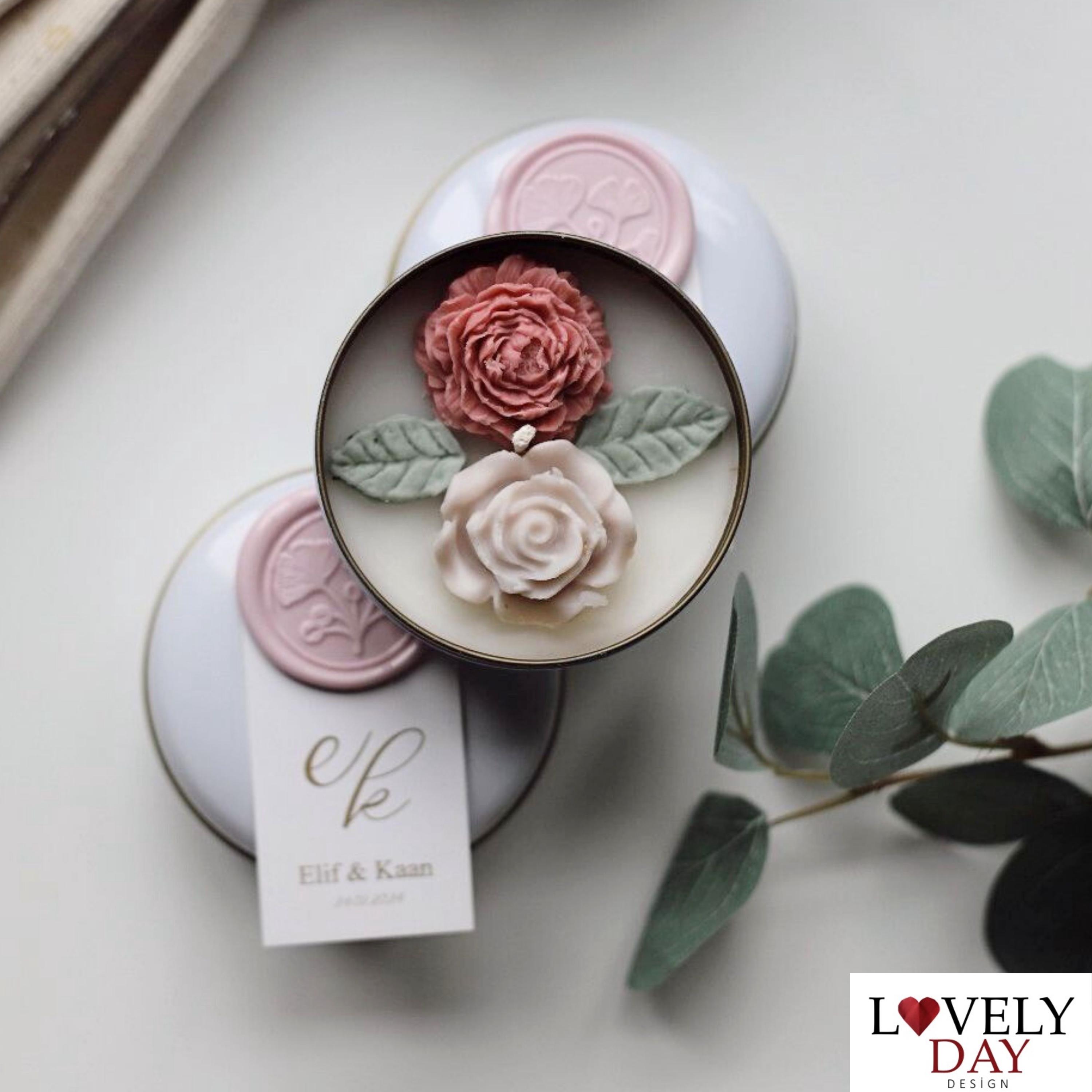 Personalized Metal Box Candle Favors