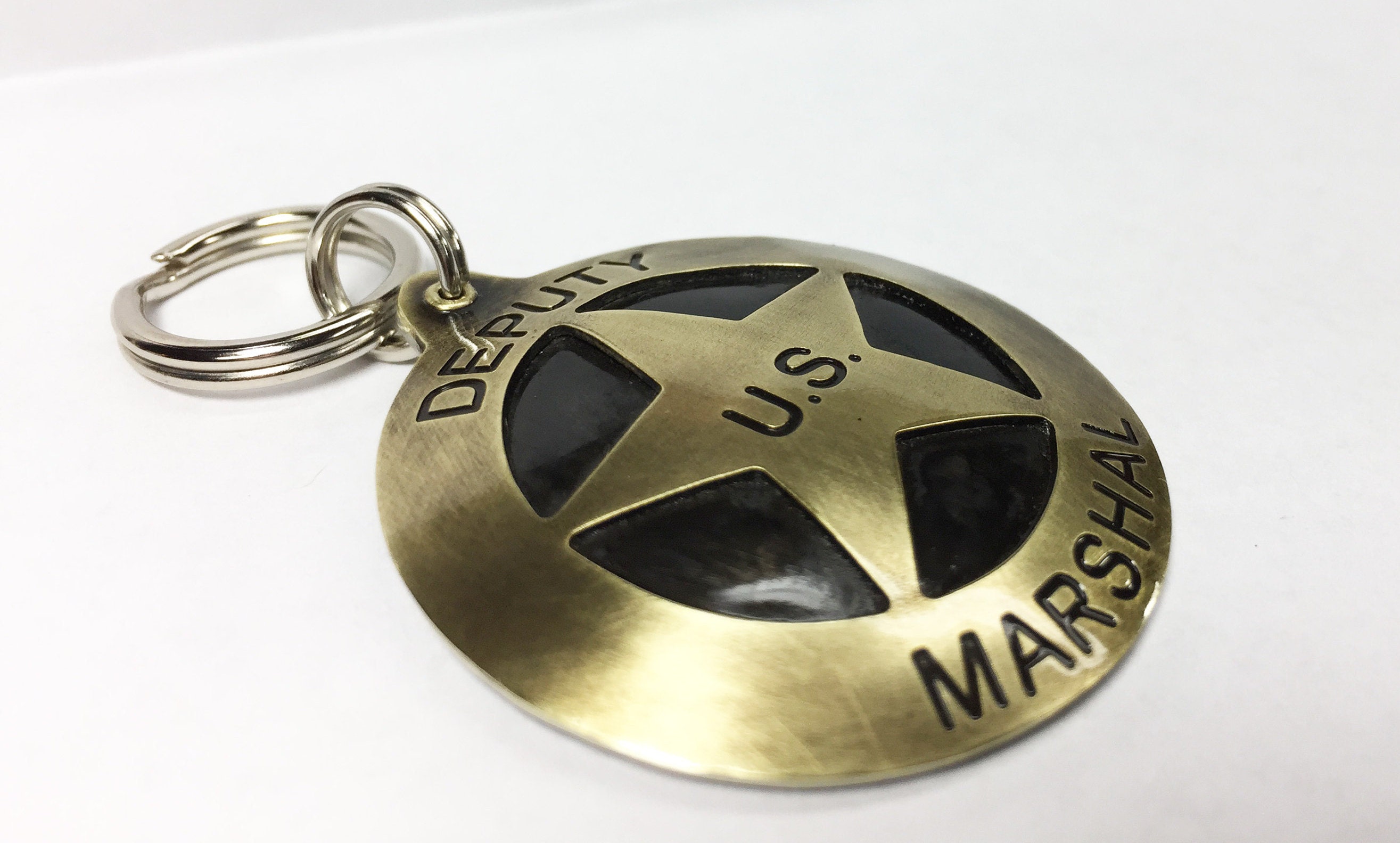 Fun U.S. Marshal Badge Pet Id Tag-police Dog Tag-unique Custom Law ...