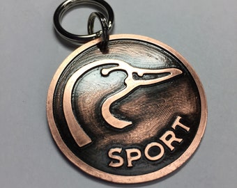Duck Head Dog Pet Tag-Unique Pet Dog Collar Id Personalized and Engraved- Unique Copper Pet ID Tag.