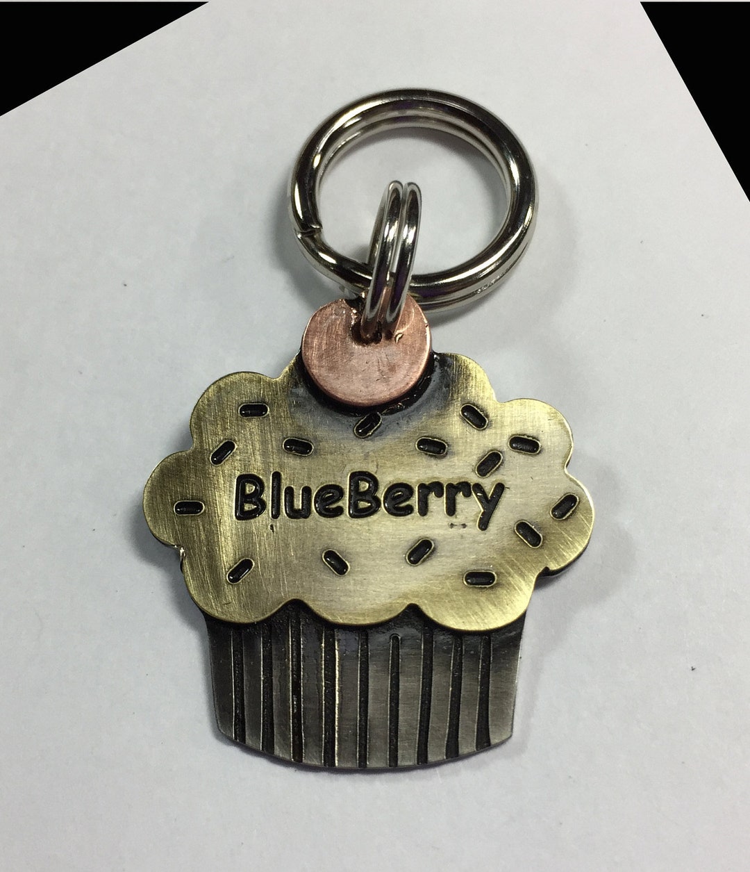 Raspberry Dog Tag Cupcake Dog Name Tag Pet Id Tag-sweet Pet Tag-muffin Dog Tag-unique ...