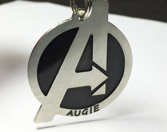 Letter "A"  Dog Tag-Pet ID Tag-Unique Pet Tag-Custom Hand Crafted Engraved Identification Dog Tag-Durable Personalized Free