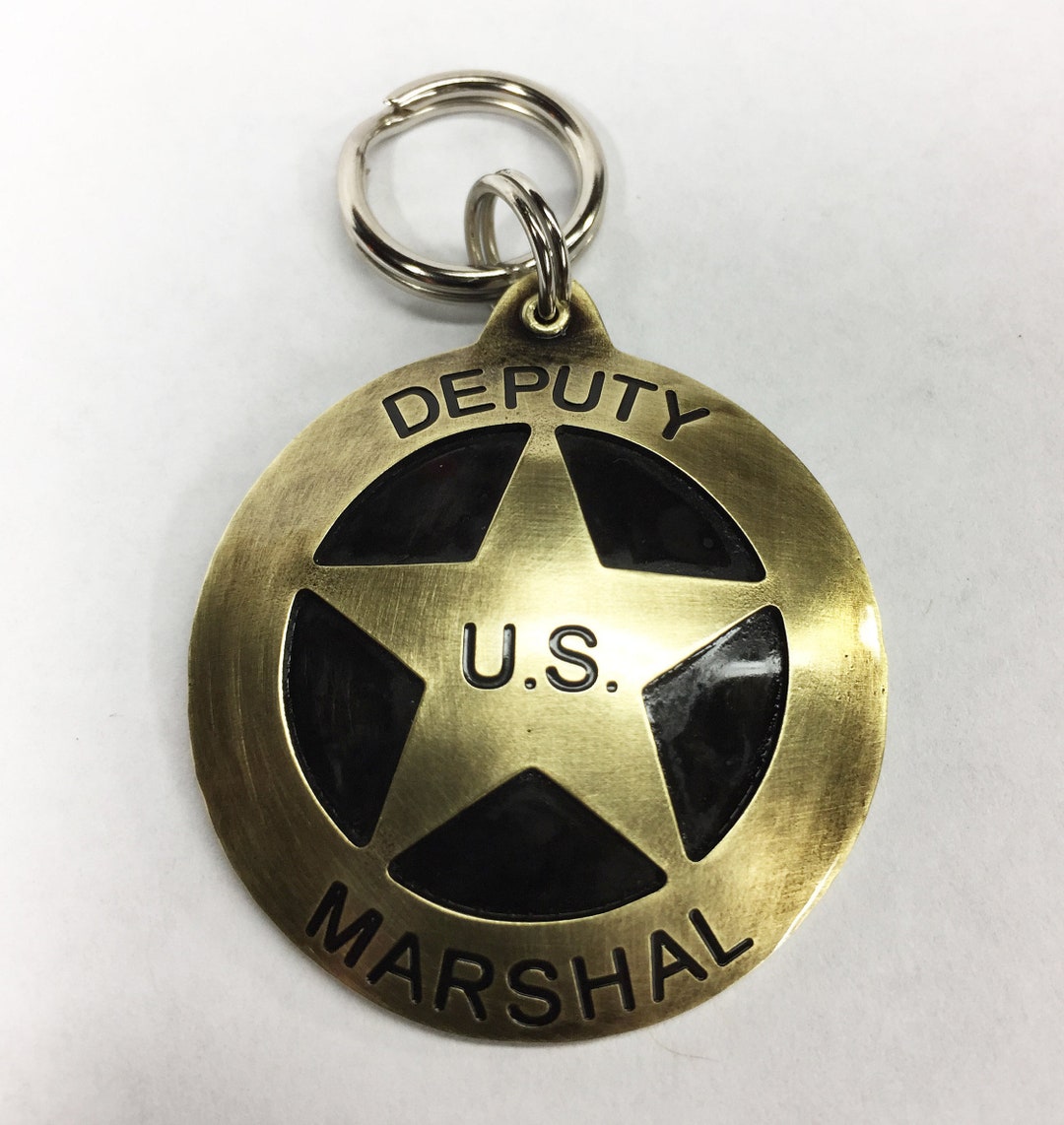 Fun U.S. Marshal Badge Pet Id Tagpolice Badge Dog Tagunique Custom