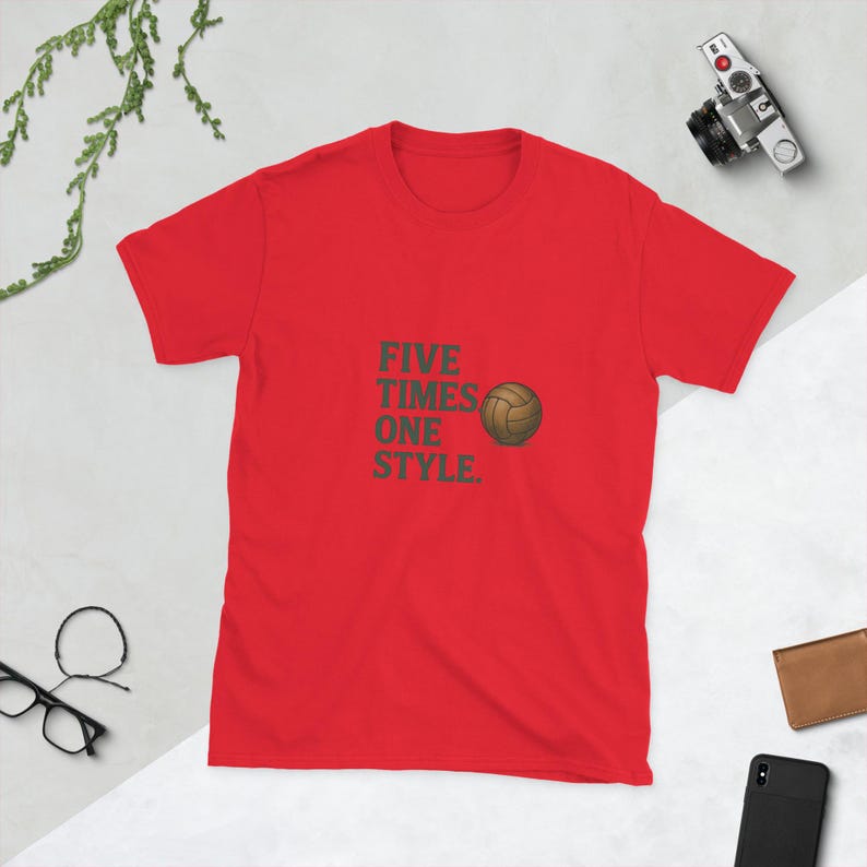 Brasilien Fußball T-Shirt – Five Times One Style – Vintage Soccer Shirt – Jogo Bonito Fan Shirt