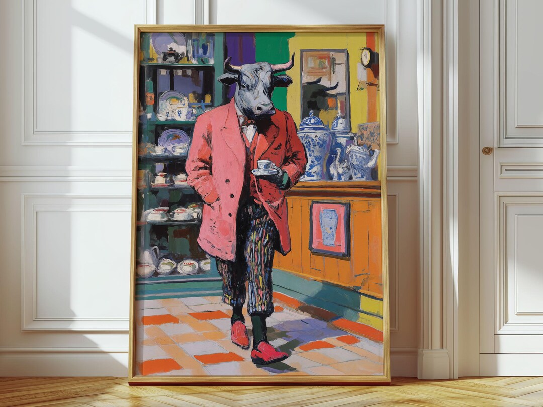 Bull in a China Shop Art Print: Funny Pop Art. (digital Download) - Etsy