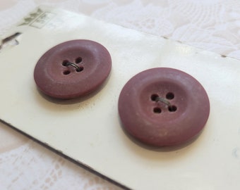Mauve 4 Hole Vintage Buttons 13/16 Inch 20mm Imperial Button Card