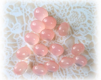 10 Baby Pink Vintage Shank Buttons 7/16 Inch