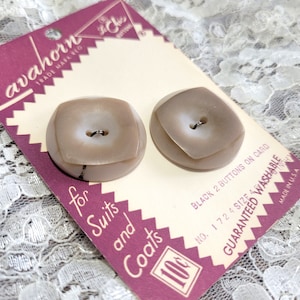 Lavahorn Le Chic Buttons for Suits and Coats Brown Vintage Buttons 1 1/8 Inch