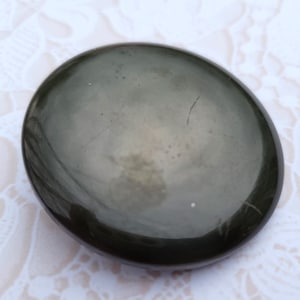 BIG Sage Green Vintage Shank Button 1 11/16 Inch