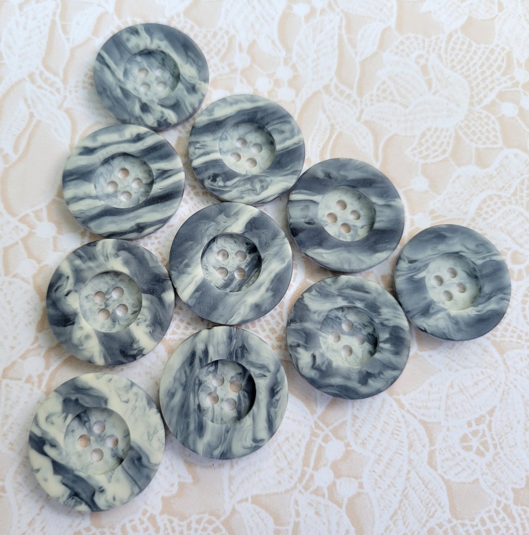 Sponge Button 10 Blue Sponge Look Vintage Buttons 3/4 or 7/8 Inch 4 Hole Buttons - Etsy