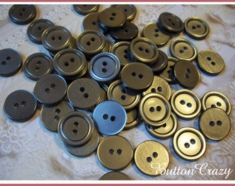 50 Gray Vintage Buttons