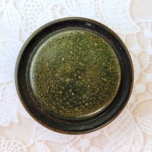 BIG Green Vintage Metal Buttons 1 3/8 Inch 37mm