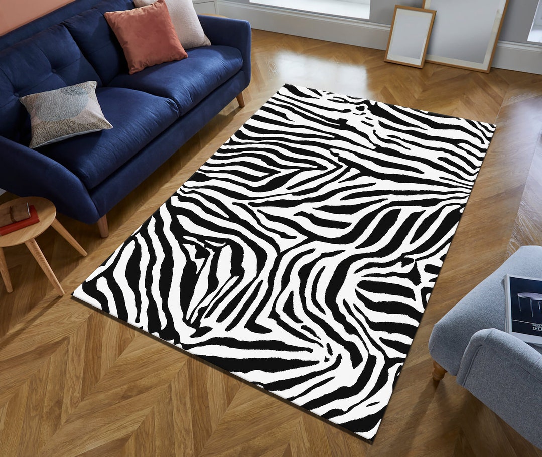 Zebra Rug,zebra Design Rug,zebra Skin Rug,animal Rug,animal Theme Rug ...