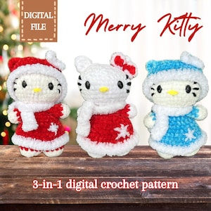 Merry Kitty PDF crochet pattern