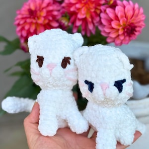 Handmade Crochet Kitten Plushie – Amigurumi Cat Toy – Cute Stuffed Animal Gift – Soft Yarn Kitty – Kawaii Crochet Animal Doll