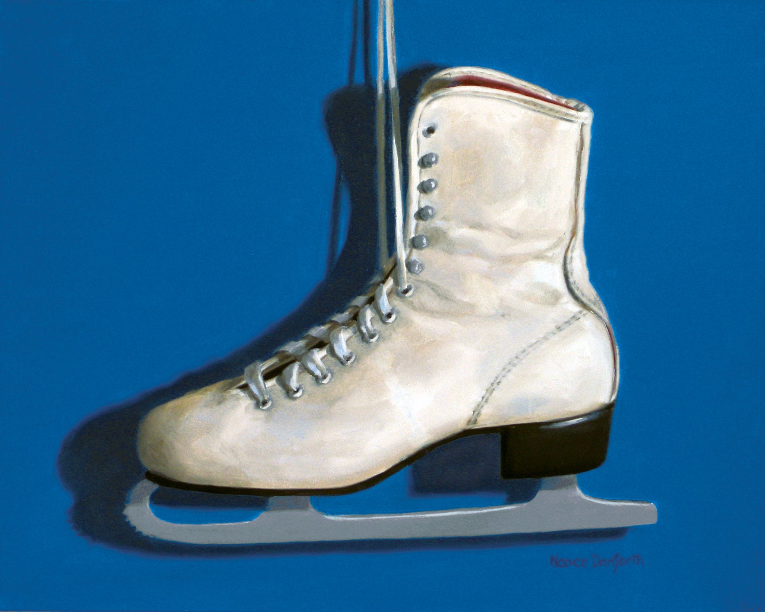 Ice Skate 8x10 original oil painting realistic still life by Etsy