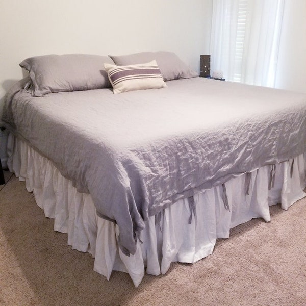 Burlap Bed Skirt Etsy