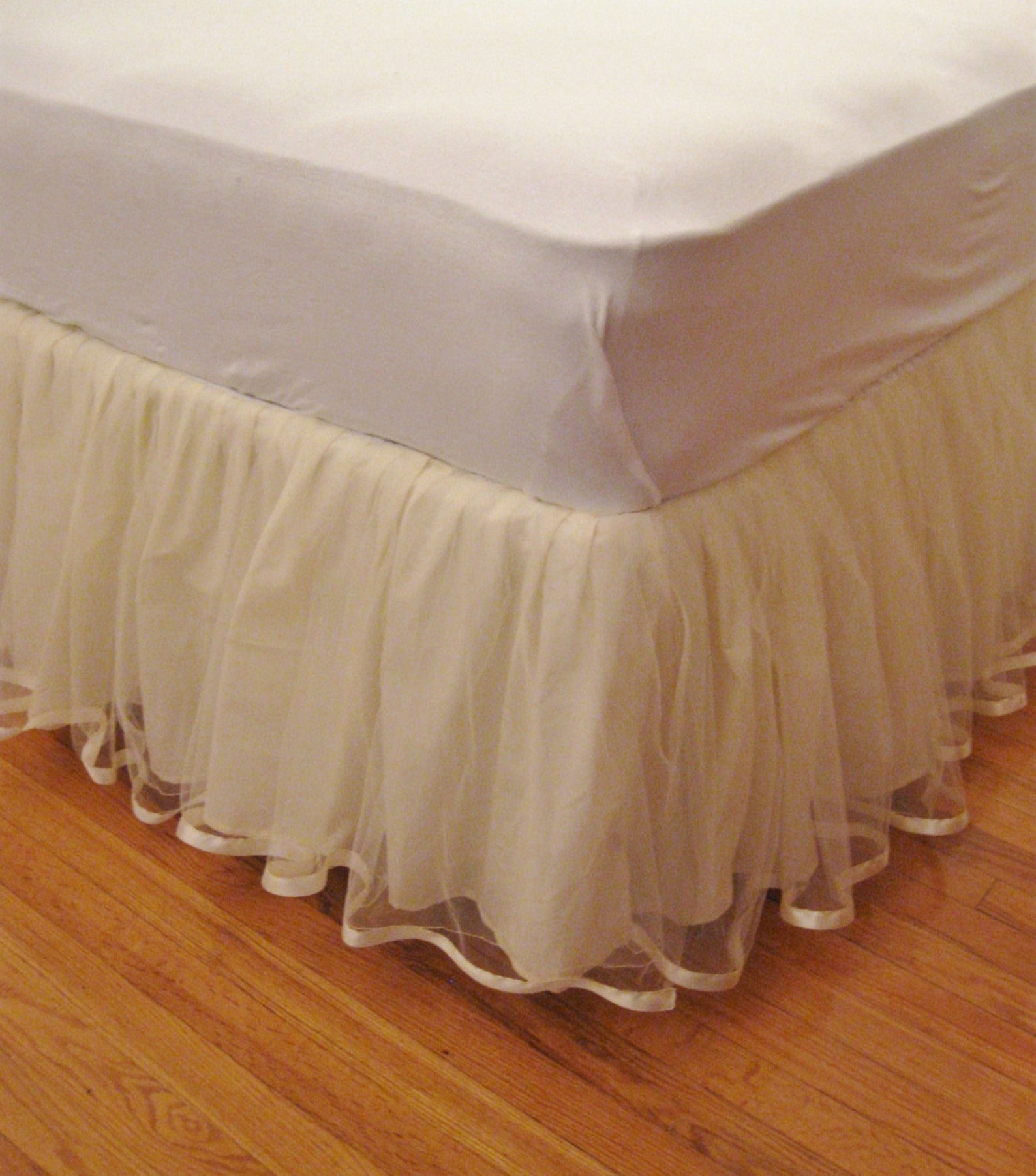 KING Size or California King Size TULLE Bed Skirt Select your Etsy