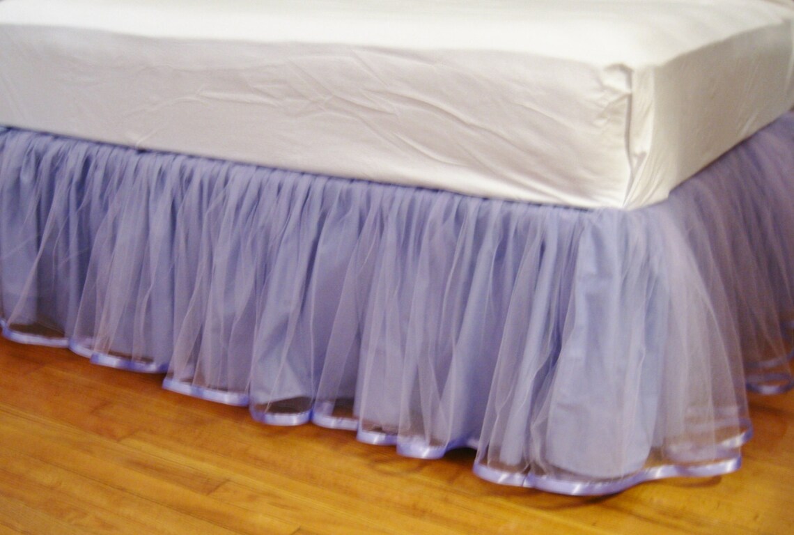 TWIN Tulle Bed Skirt Choose your color 18 Iches To 24 Etsy