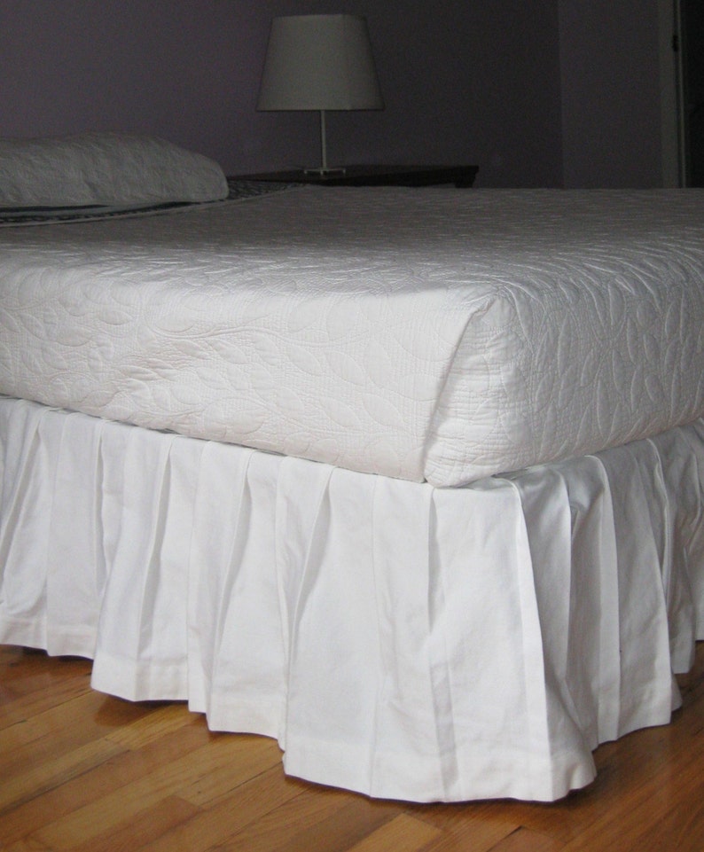 Box Pleated Bed Skirt Queen Size Etsy