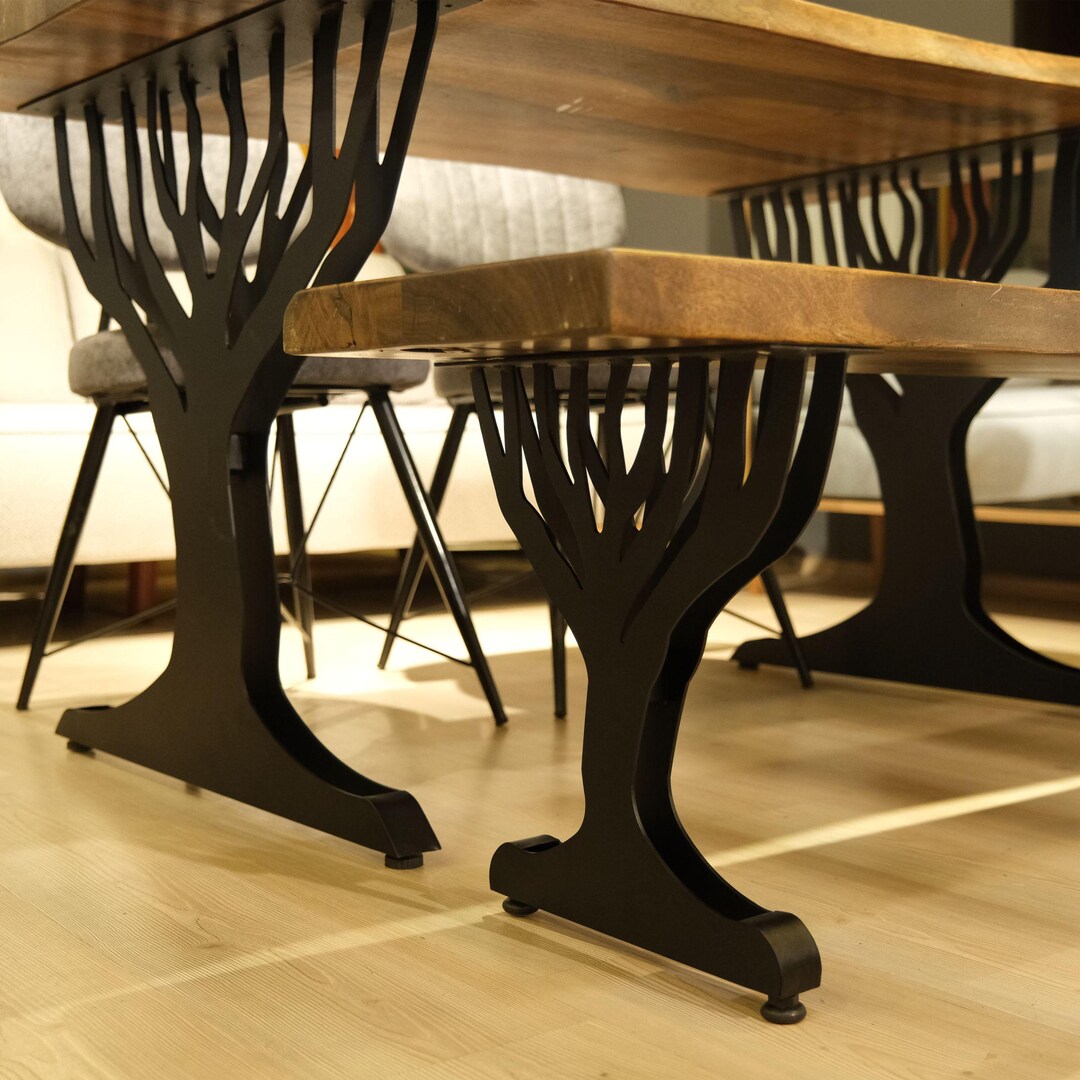 Tree Shape Metal Leg, Handmade Premium Steel Table Base Designer ...