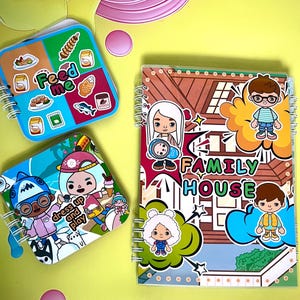 UnbelievableFamily Toca Boca House Busy Book: Role Play Activity