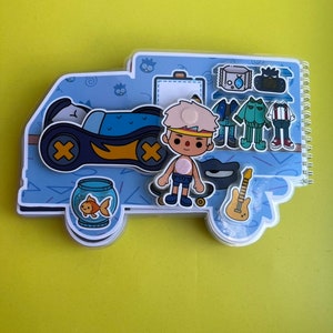 Personalized Busy Book for boys: Handmade Travel Toy