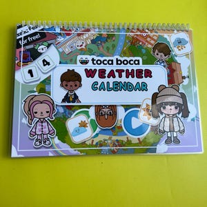 Fleißiges Buch/ Weihnachtsgeschenk/Toca Boca/Wetterkalender/Klassenzimmerkalender/Klassenzimmerdeko/Cooler Kalender/Vorschule/Freie Tage