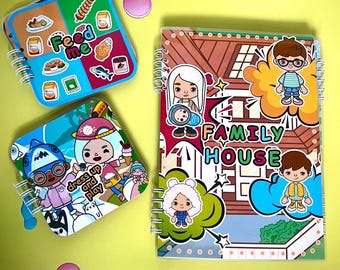 L'incroyable famille Toca Boca House, livre occupé : jeu de rôle