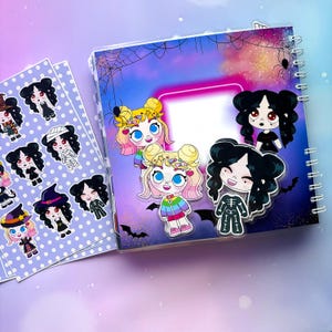 Livre occupé/Fidget toys/mercredi et enid/autocollants d'halloween/imprimable d'halloween/monde disney/Paper dalls/carte sensorielle/livre silencieux/montessori