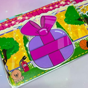 Large Busy Book | Summer Dollhouse Album | Montessori Learning Toy For Kids