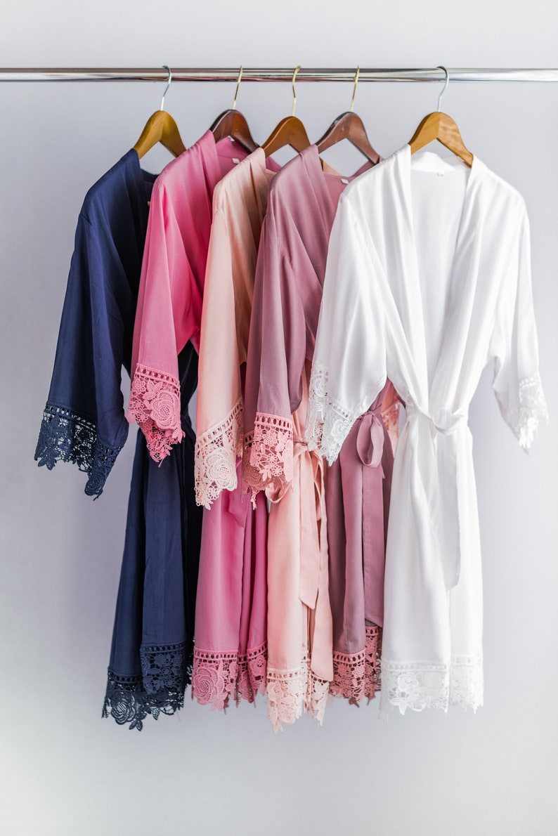 Ella Bridal Robe Cotton Bridesmaid Robes Perfect for Bridal Etsy