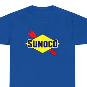 Retro Sun Oil Company Unisex Heavy Cotton Tee, Vintage Gas Station Shirt, Sunoco, Gift for Car Enthusiasts