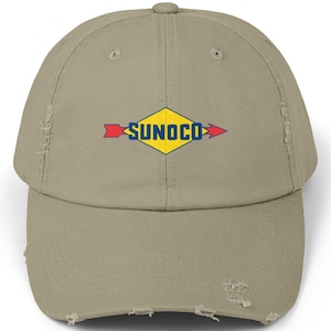 Cappellino vintage Sun Oil Co. Service Station Distressed, cappello retrò da stazione di servizio, berretto retrò da benzinaio, cappello da camionista unisex, stile vintage