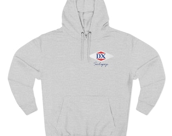 DX "Sodapop" Fleece Hoodie, Outsiders Movie Inspired, Gas Station Logo Design, Three-Panel Hooded Sweatshirt