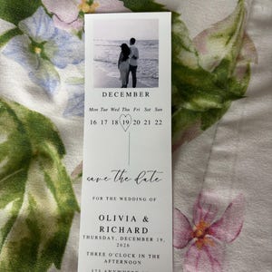 CUSTOM Save the Date Photo Strips