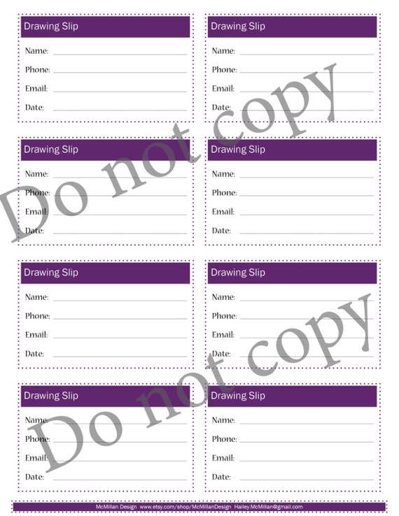 Items similar to Drawing Slips on Etsy